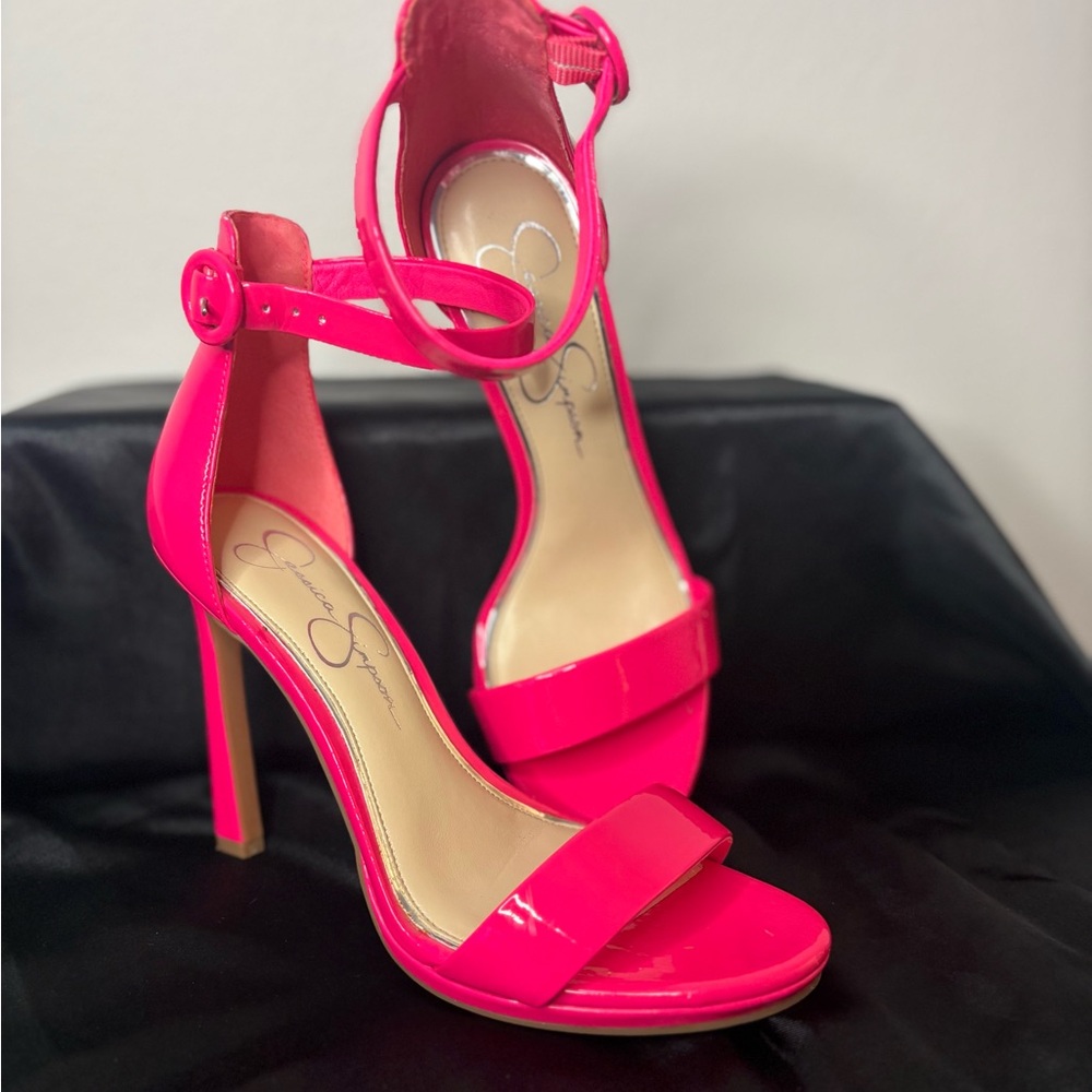 Jessica Simpson Hot Pink Ankle Strap Heels